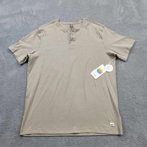 Vuori Mens Ever Henley Short Sleeve T Shirt Large